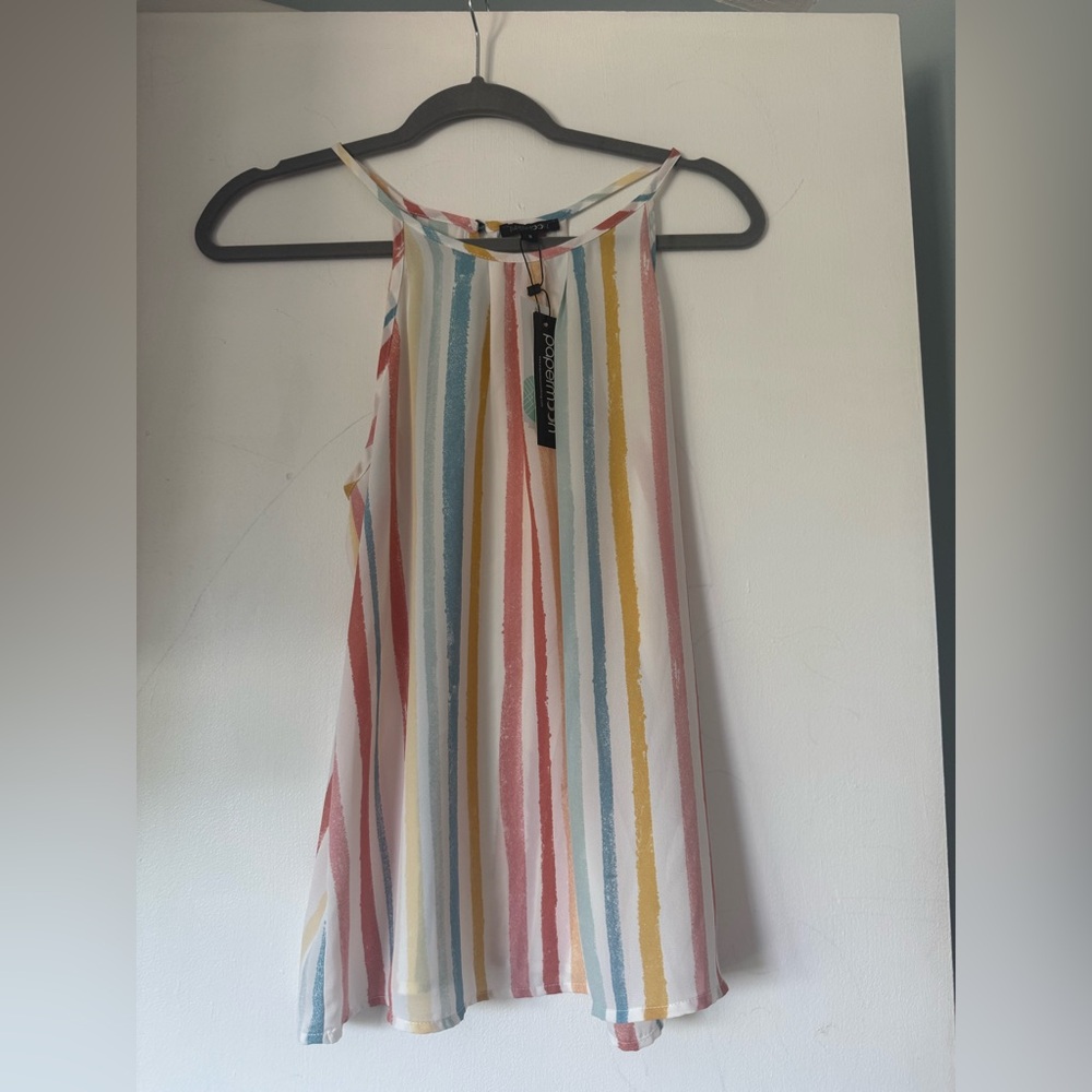 Colorful striped tank